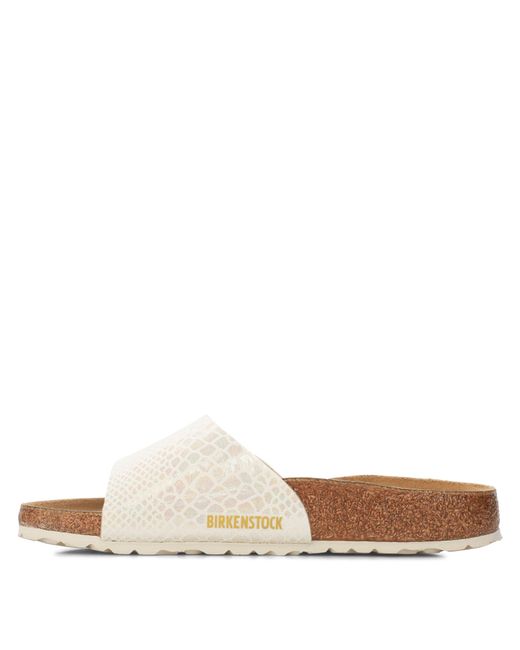 Birkenstock White Single-Band Slide Sandal