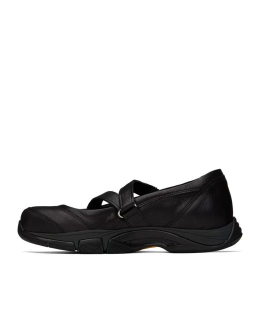 Our Legacy Black Sweetheart Cross-Strap Ballet Flats for men