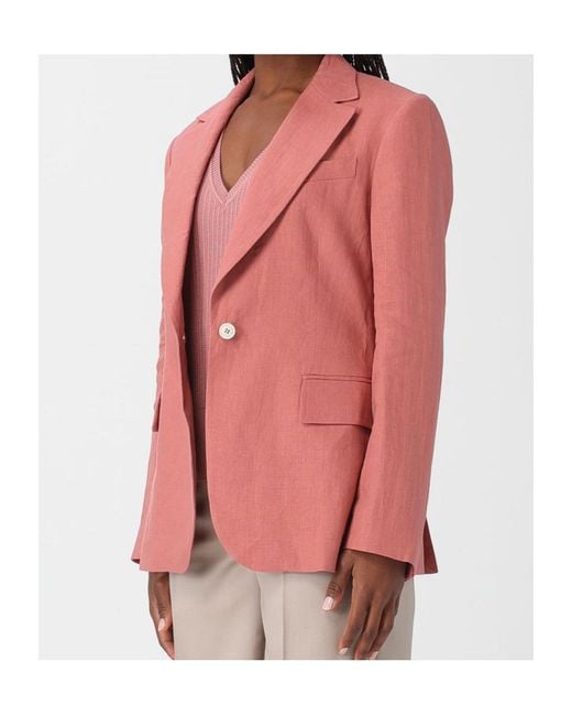 Eleventy Pink Long Sleeve Jacket