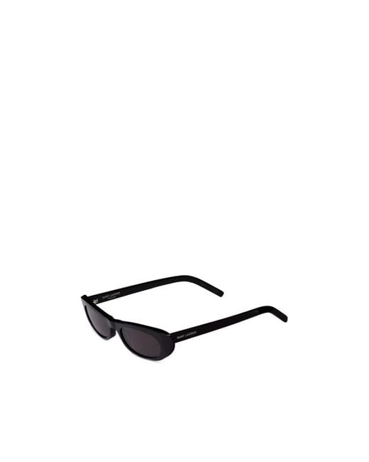Saint Laurent White Eyewear Rectangular Frame Sunglasses