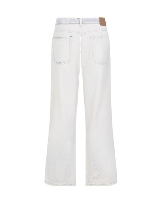 Our Legacy White Third Cut Distressed Jeans for men