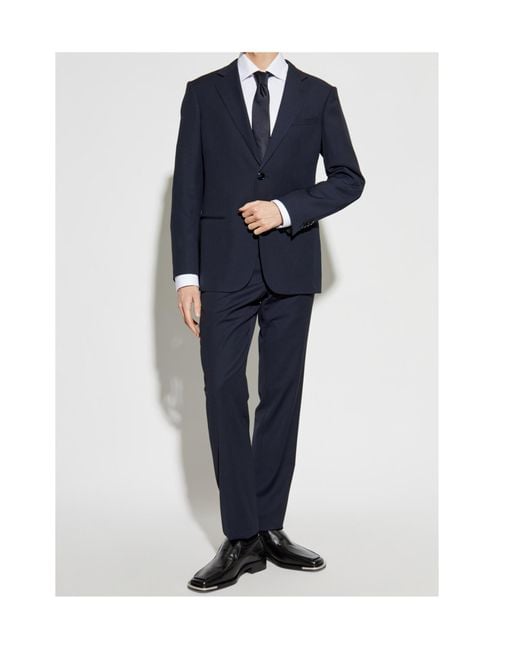 Giorgio Armani Blue Two-Piece Single-Breasted Suit for men
