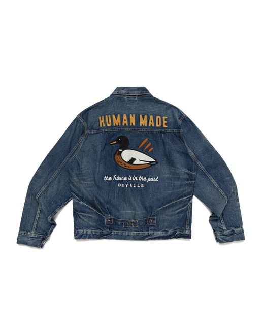 Human Made Blue Denim Work Jacket for men
