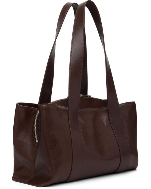OSOI Brown Shell Duffel Shoulder Bag