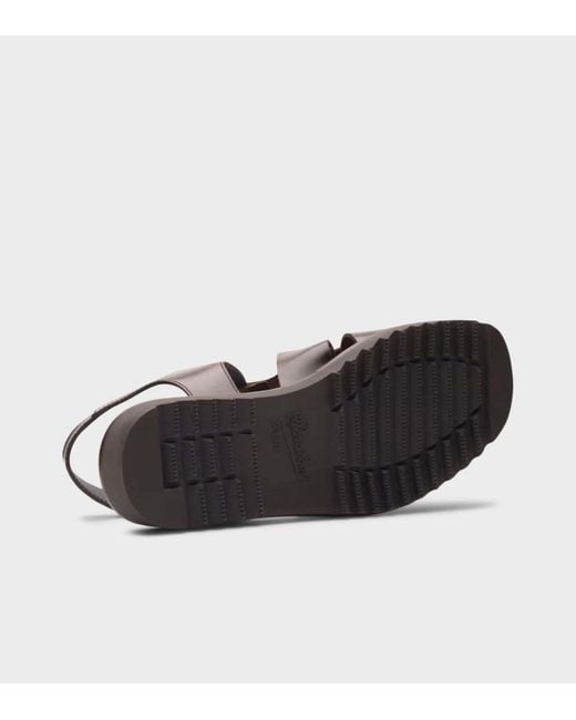 Paraboot Brown Buckle Round-Toe Sandals