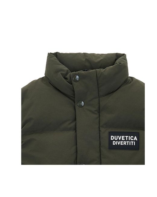 Duvetica Green Zippered Vest for men