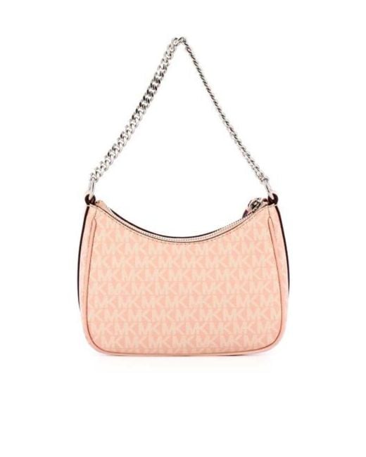 MICHAEL Michael Kors Pink Logo Shoulder Bag