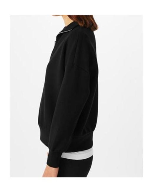 Varley Black Hawley Half Zip Sweatshirt