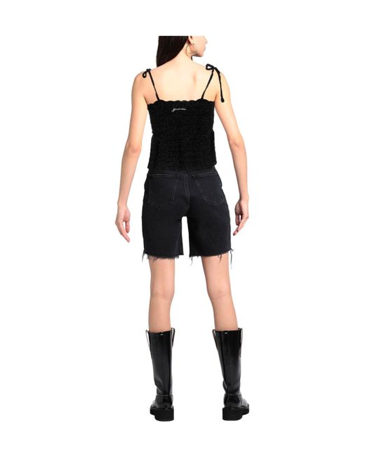 Ganni Black Stylish Knitted Sleeveless Top