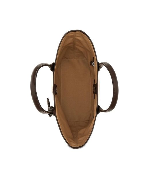 Hogan Natural Logo Embossed Tote Bag