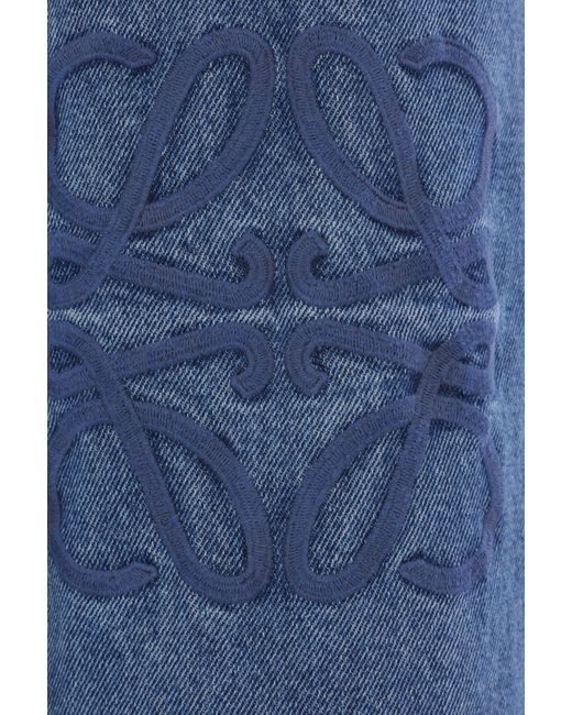 Loewe Blue Anagram Baggy Jeans