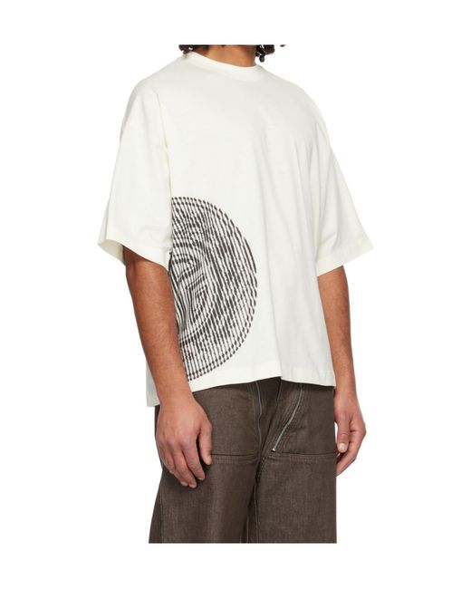 Jean Paul Gaultier White Oversized Cotton Jersey T-Shirt