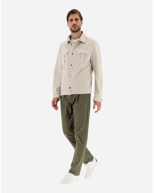 Herno White Buttoned Utility Jackets for men