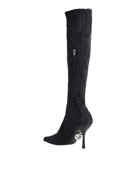 DIESEL Black Denim Boots