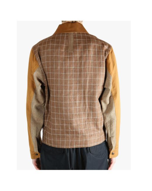 Junya Watanabe Orange X Filson Check-Pattern Flap-Pocket Jacket for men