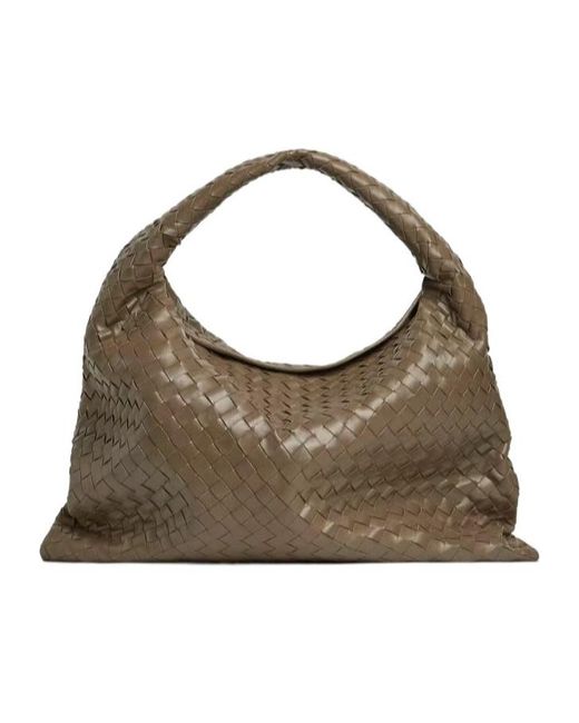 Bottega Veneta Brown Large Calfskin Hop Shoulder Bag
