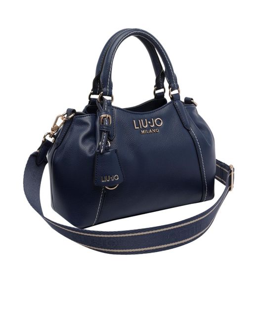Liu Jo Black Logo Lettering Tote Bag