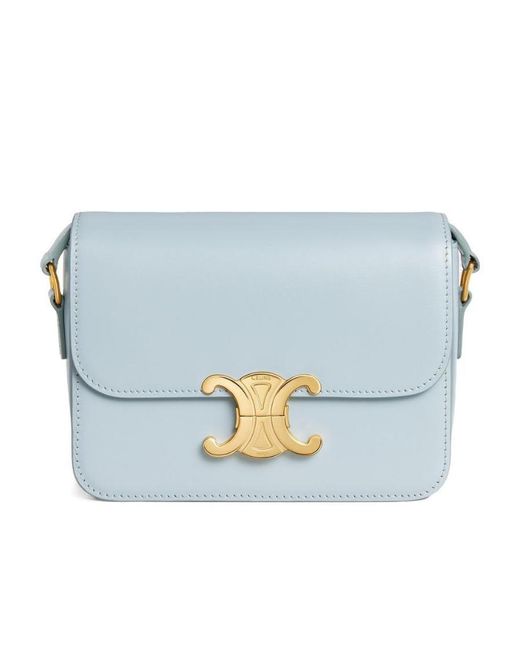 Céline Blue Teen Triomphe Bag