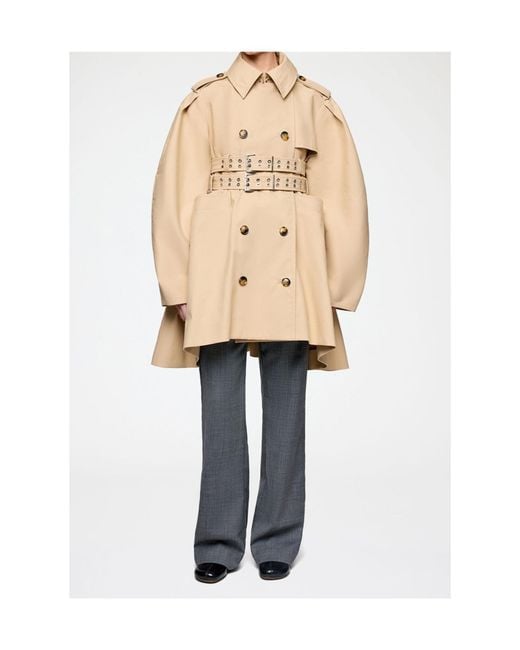 Ganni Natural Trench Coat