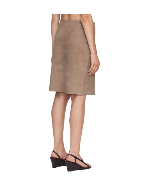 St. Agni Natural Tie-Waist Skirt