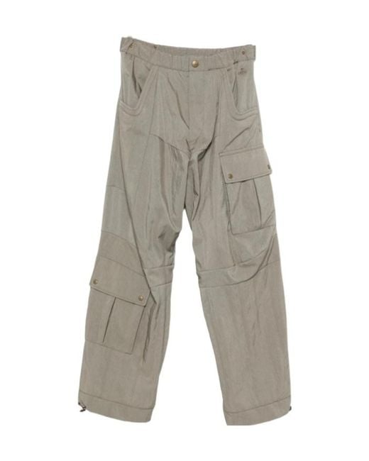 Vivienne Westwood Gray Wide-Leg Cargo Pants for men