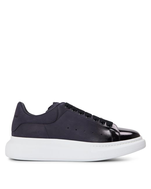 McQueen Blue Panelleather Platform Sneakers for men
