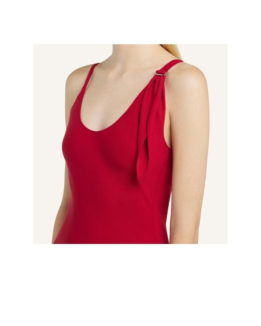 Courreges Red Courrèges Knot Sleeveless Mini Dress