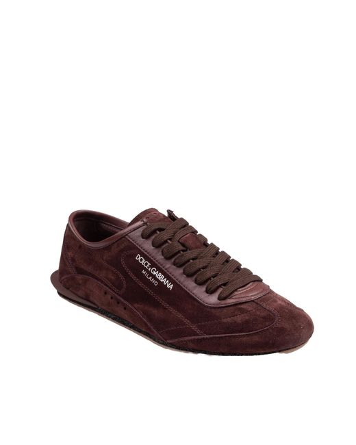 Dolce & Gabbana Brown Gimondi Plus Low-Top Sneakers for men