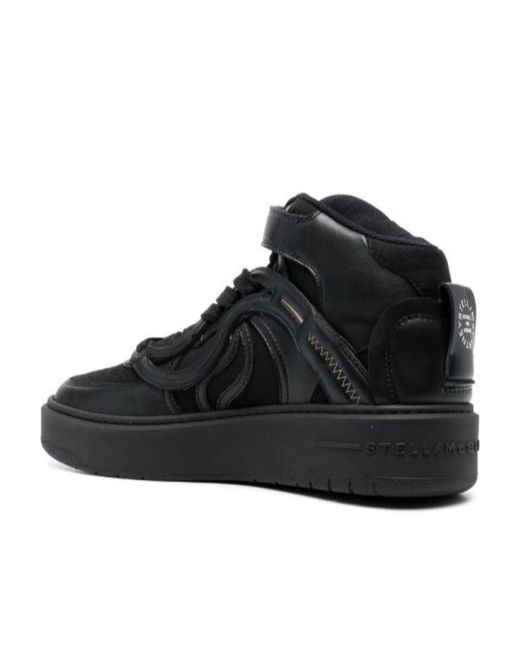 Stella McCartney Black Logo-Lacing Casual Sneakers