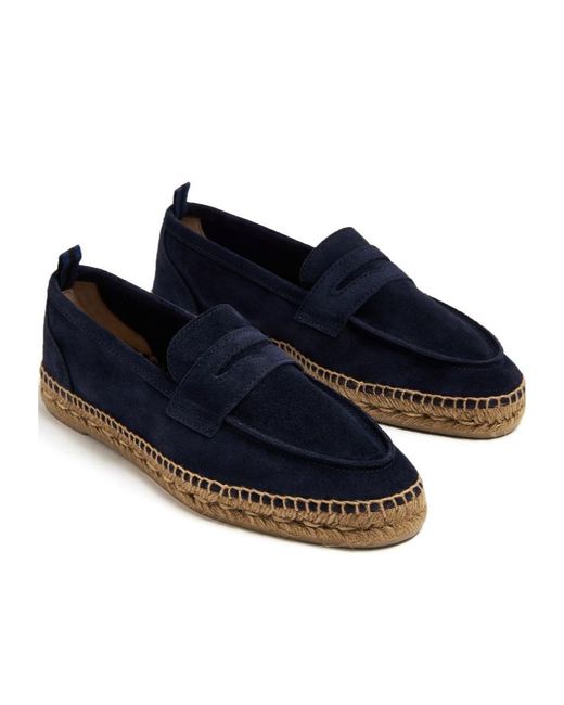 Castaner Blue Castañer Penny Loafer Espadrilles for men