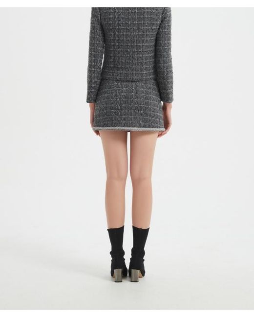 Marissa Chiara Gray Woolen Skirt