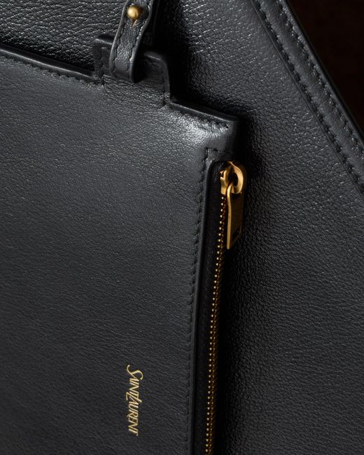 Saint Laurent Black Y Compact Tote Bag
