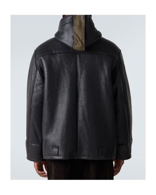 Our Legacy Black Blizzard Leather Jacket for men