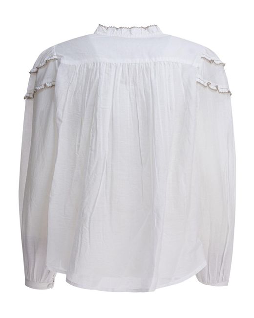 Isabel Marant White Étoile Pleated Shirt