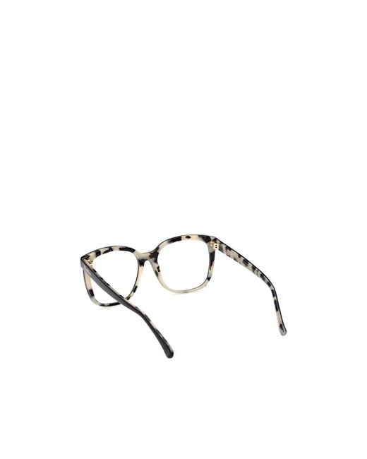 Max Mara White Square Frame Glasses