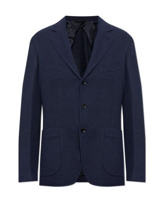 Brioni Blue Patch Pocket Blazer for men