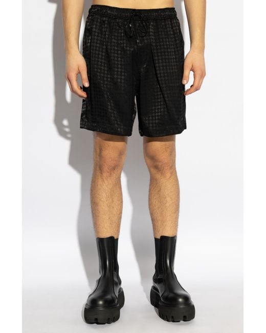Amiri Black Ma Quad Jacquard Shorts for men