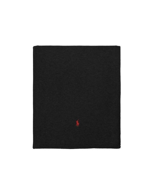 Polo Ralph Lauren Black Logo Scarf for men