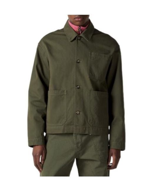J.W. Anderson Green Front Button Jacket for men
