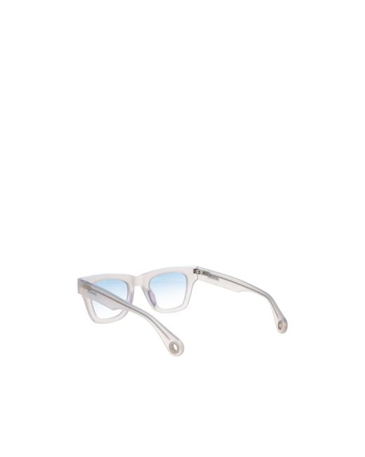 Jacquemus White Rectangular Sunglasses for men