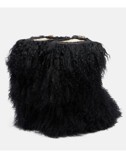 Bogner Black Les Arcs Shearling Snow Boots