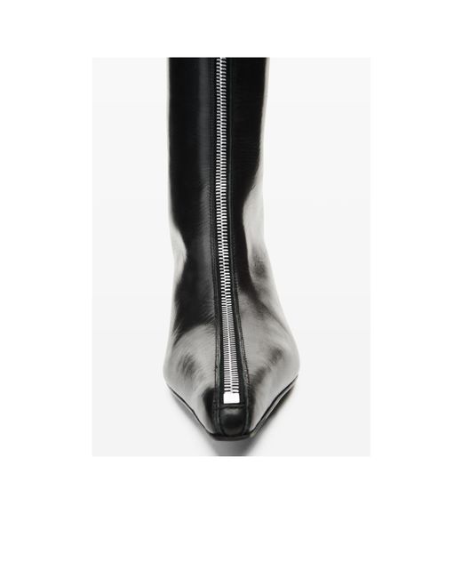 Alexander Wang Black Vera Knee-High Zip Boots
