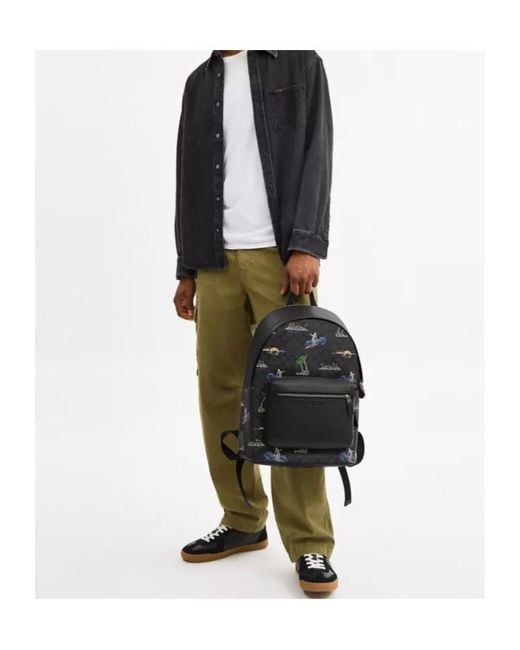COACH West Backpack in Black for Men | Lyst