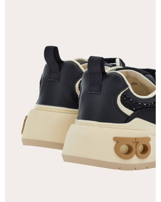 Ferragamo Black Logo Low-Upper Sports Shoes