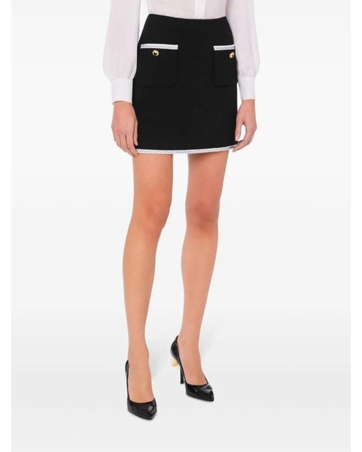 Moschino Black High-waisted Mini Skirt