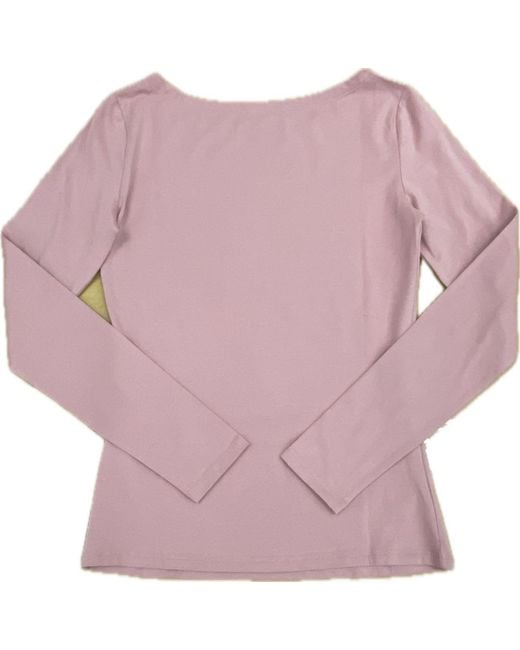 Armani Jeans Pink Long-Sleeved T-Shirt