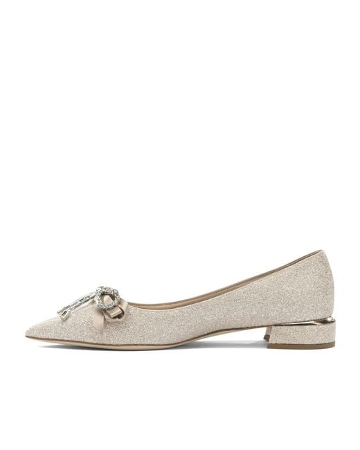 Jimmy Choo Natural Auria Flats