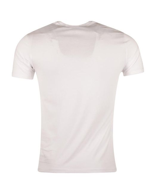Armani Jeans White Logo Details T-Shirt for men