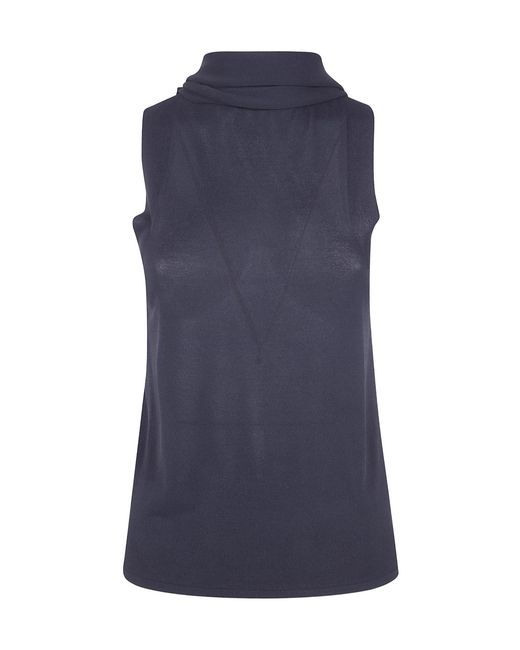 Alberta Ferretti Blue Cape Shirt