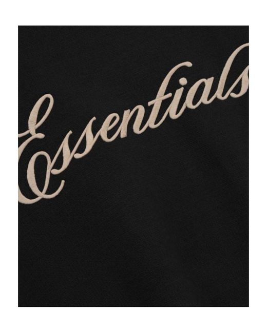 Fear Of God Black Embroidered Merino Crewneck Sweater for men